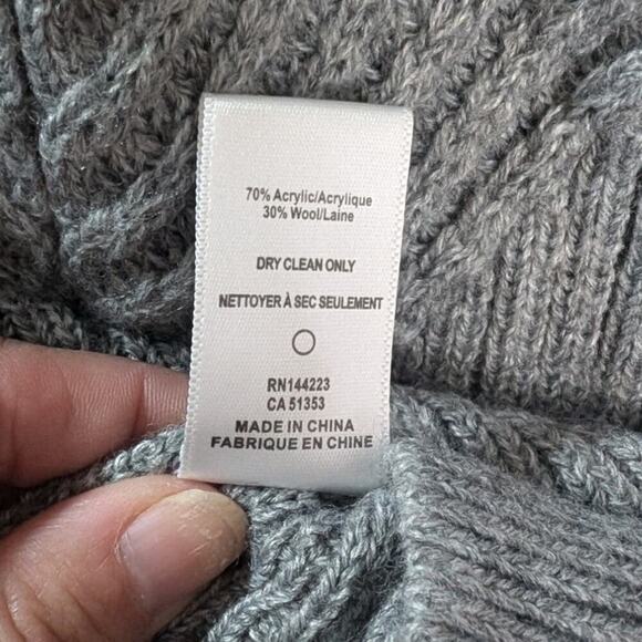 Bishop+young small womens comfy gray knit sweater Anthropologie wool cottagecore - Picture 7 of 9